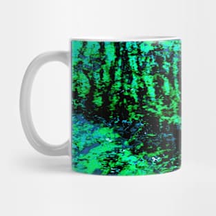 blue green woods Mug